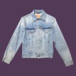 Vintage Levi's Women's Hand-Painted Denim Jacket S