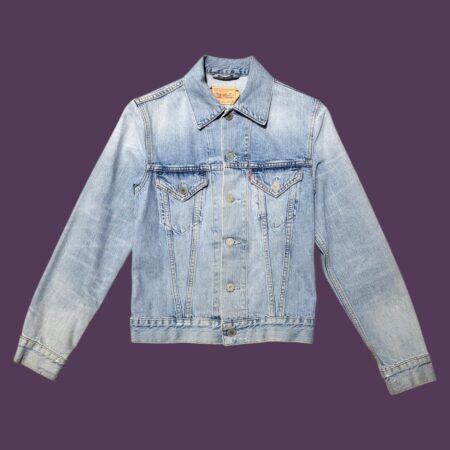 Vintage Levi's Women's Hand-Painted Denim Jacket S
