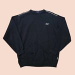 Vintage Y2K Reebok Black Sweatshirt L-XL