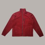 Columbia Burgundy Red Full Zip Fleece S