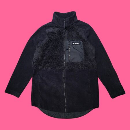 Columbia Women's Black Full Zip Sherpa Fleece Jacket S-M