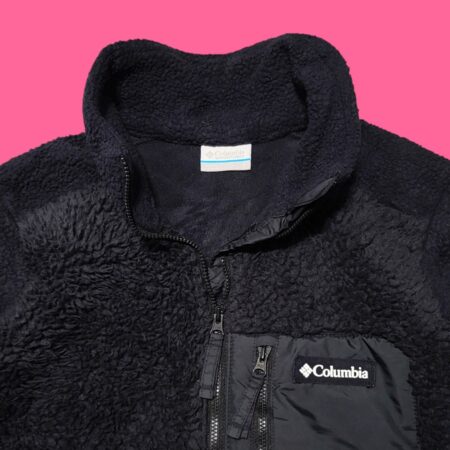 Columbia Women's Black Full Zip Sherpa Fleece Jacket S-M