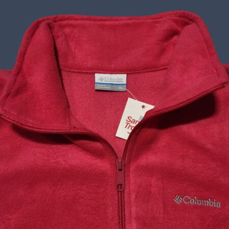 Columbia Women's Pink Sleeveless Full Zip Fleece XL