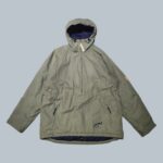 Jack Wolfskin Khaki Green Padded Pullover Jacket XL