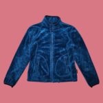 Jack Wolfskin Women's Petroleum Blue Full Zip Fleece XS-S