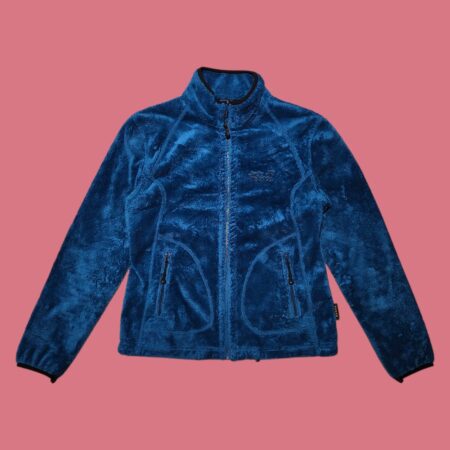 Jack Wolfskin Women's Petroleum Blue Full Zip Fleece XS-S