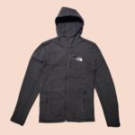 The North Face Charcoal Hooded Fleece Jacket S