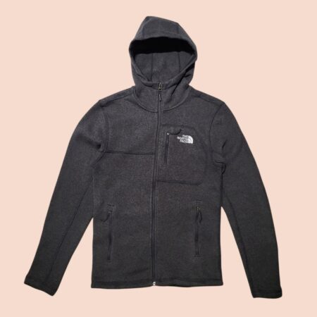 The North Face Charcoal Hooded Fleece Jacket S