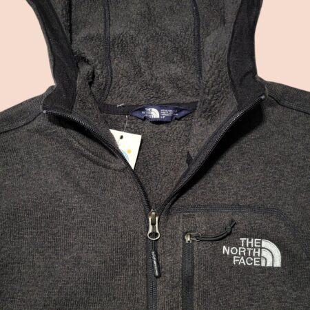 The North Face Charcoal Hooded Fleece Jacket S