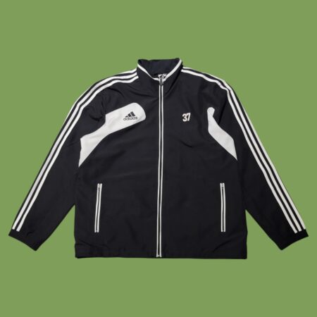 Vintage Adidas Germany Regional Team Black & White Track Top XL