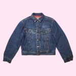 Vintage Chevignon Quilt-Lined Denim Jacket L