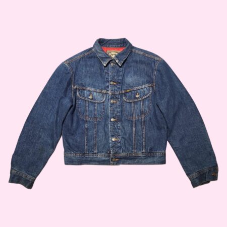 Vintage Chevignon Quilt-Lined Denim Jacket L