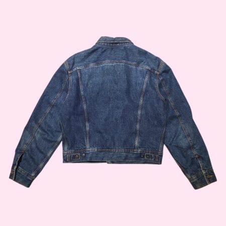 Vintage Chevignon Quilt-Lined Denim Jacket L