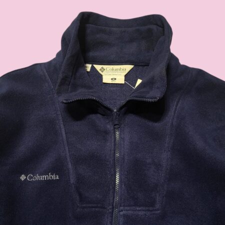 Vintage Columbia Navy Blue Full Zip Fleece M-L