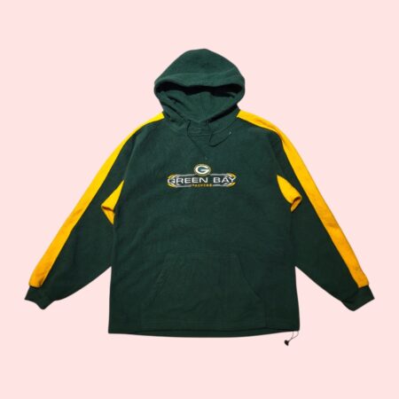 Vintage Green Bay Packers NFL Hooded Fleece L