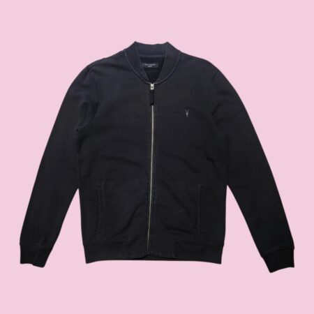 AllSaints Black Full Zip Sweatshirt M