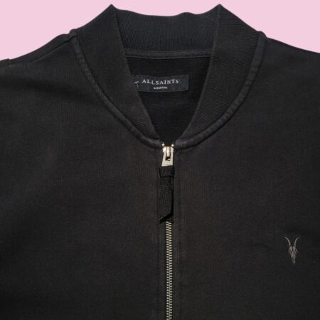 AllSaints Black Full Zip Sweatshirt M