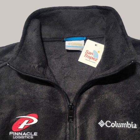 Columbia Black Full Zip Fleece Vest M