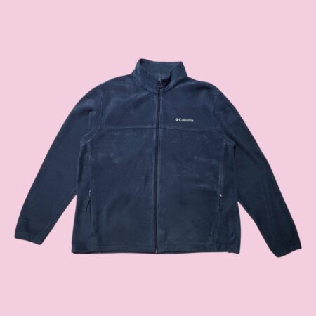 Columbia Blue Full Zip Fleece Jacket XL