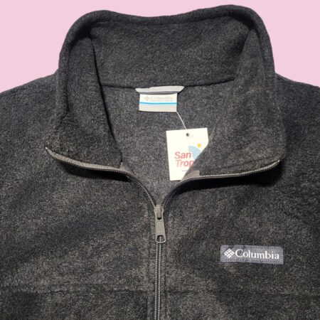 Columbia Grey Full Zip Fleece Jacket M-L