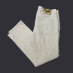 Gianfranco Ferre Women's White Patterned Jeans W32
