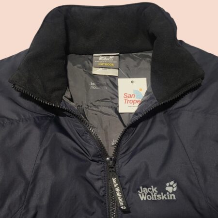 Jack Wolfskin Women's Black Padded Jacket w/ Detachable Sleeves L