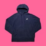Nike Blue Boxy Fit Hoodie L