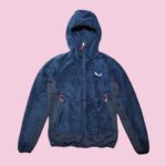 Salewa Women's Blue Hooded Fleece Jacket M