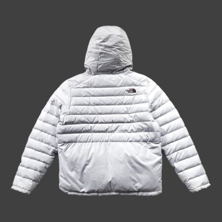 The North Face 550 Off-White Hooded Puffer Jacket M