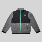 The North Face Black & Grey Denali Jacket L (Youth)