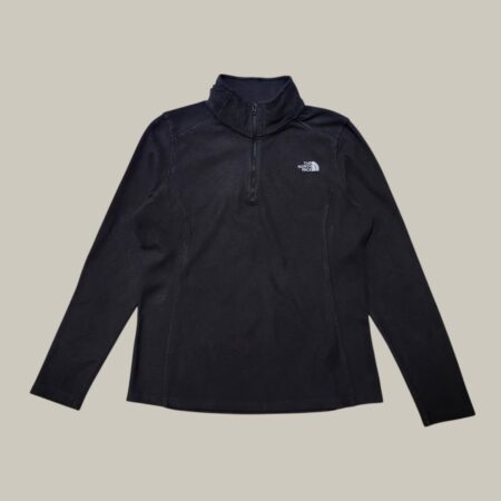 The North Face Women's Black 1/4 Zip Fleece Pullover M