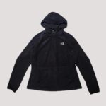 The North Face Women's Black Full Zip Hooded Fleece Jacket M