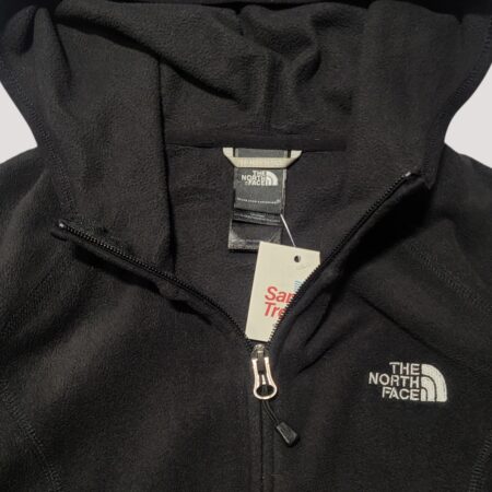 The North Face Women's Black Full Zip Hooded Fleece Jacket M