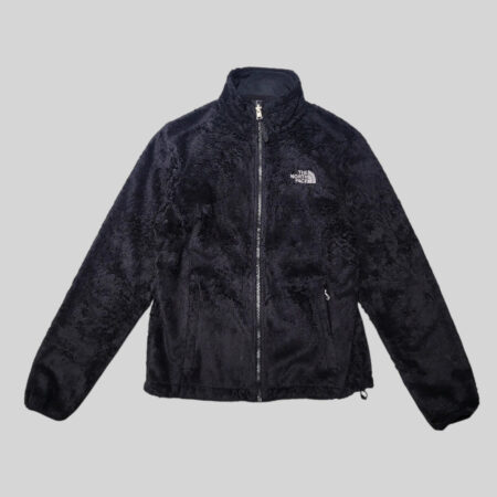 The North Face Women's Full Zip Black Fuzzy Fleece Jacket S