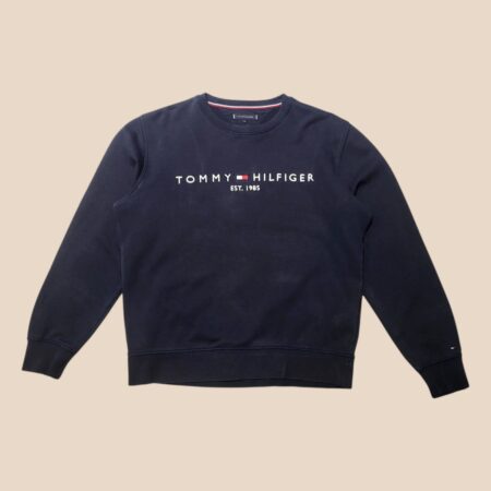 Tommy Hilfiger Blue Spellout Sweatshirt XL