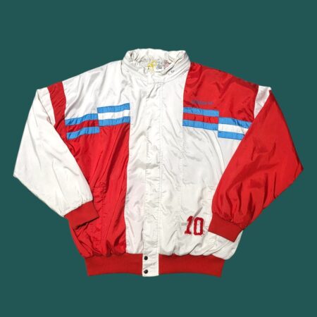 Vintage 80s Adidas Colorblock Boxy Fit Windbreaker L