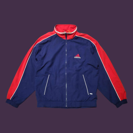 Vintage 90s Adidas Blue & Red Track Top S-M