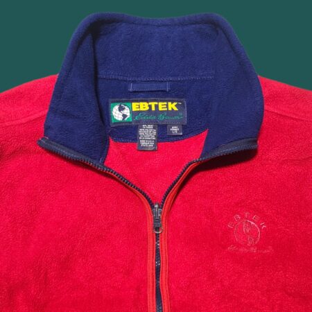 Vintage 90s Eddie Bauer Red Fleece Vest L