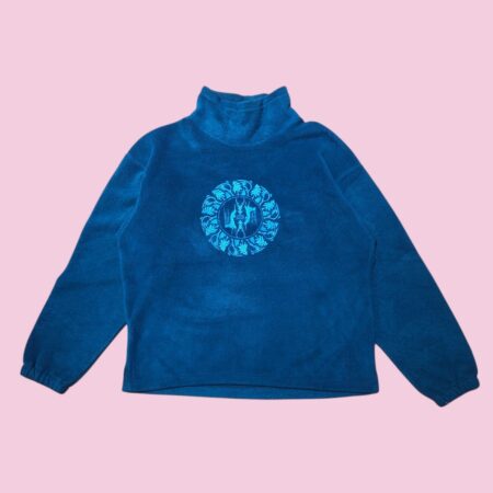 Vintage 90s Eider Polartec Blue Turtleneck Fleece Pullover L-XL