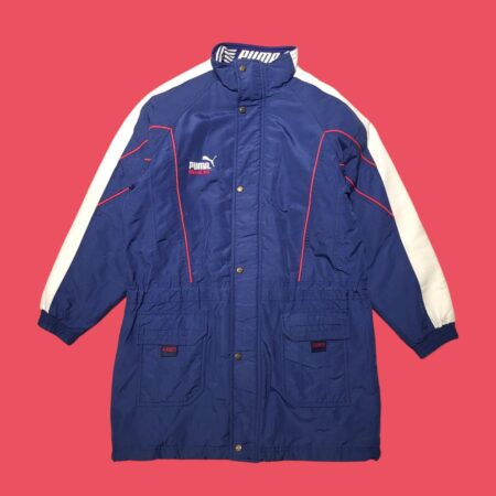 Vintage 90s Puma King Blue Padded Jacket M