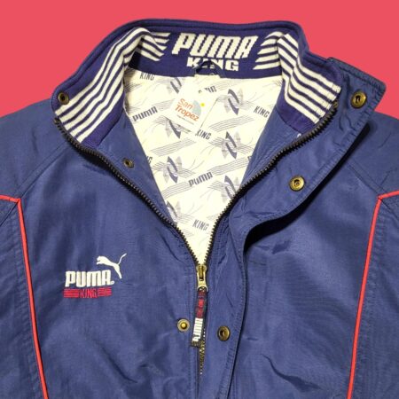 Vintage 90s Puma King Blue Padded Jacket M