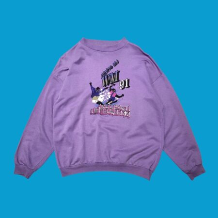Vintage 90s Purple Graphic Sweatshirt L