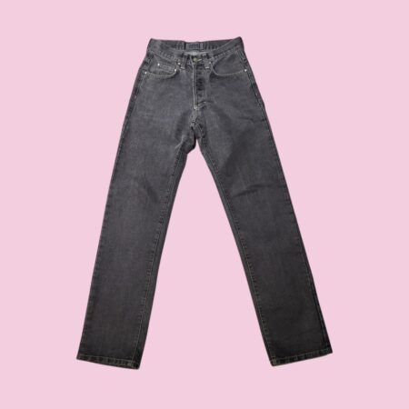 Vintage 90s Versace Jeans Couture Women's Black/Grey Jeans W28