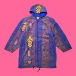 Vintage 90s Walking Silky Women's Red Quilted Fleece Coat M