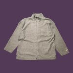 Vintage Grey Full Zip Fleece Jacket L
