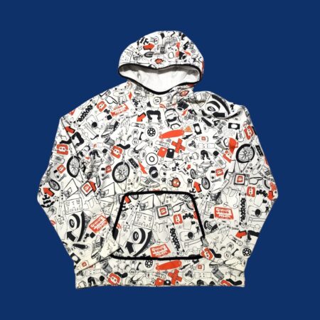 Vintage Y2K Adidas Graphic Hoodie M