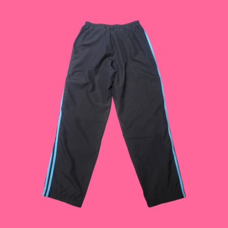 Vintage Y2K Adidas Women's Charcoal Parachute Pants M