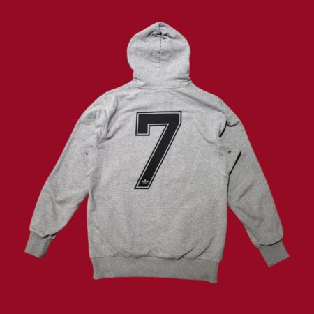 Vintage Y2K Liverpool x Adidas Originals Kenny Dalglish #7 Grey Hoodie M-L